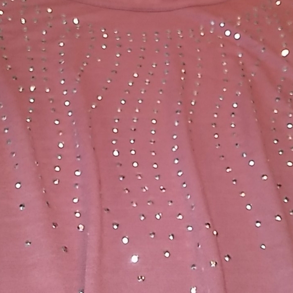 SJS large rhinestones gathered sides blouse - Picture 2 of 4